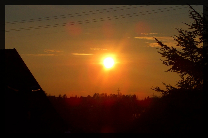 Großstadt?Sonnenuntergang