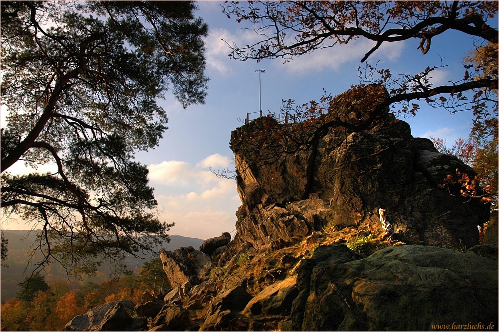 Großvaterfelsen in der Abendsonne