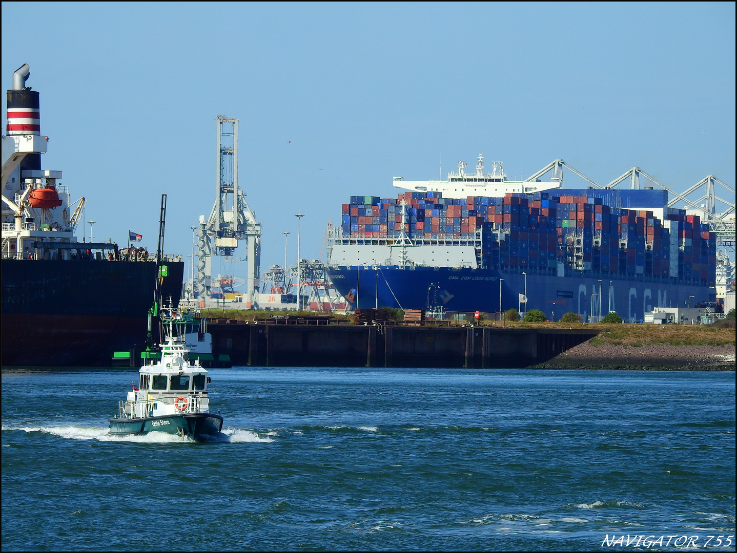 " GROTE STERN " Zollboot, Rotterdam.