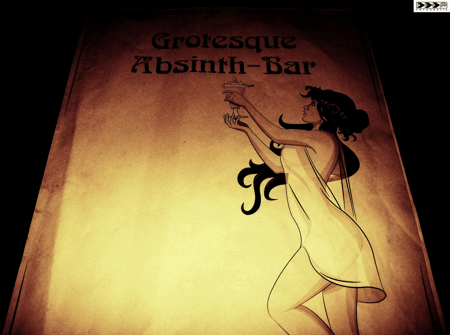 Grotesque Absinth-Bar in Aachen 