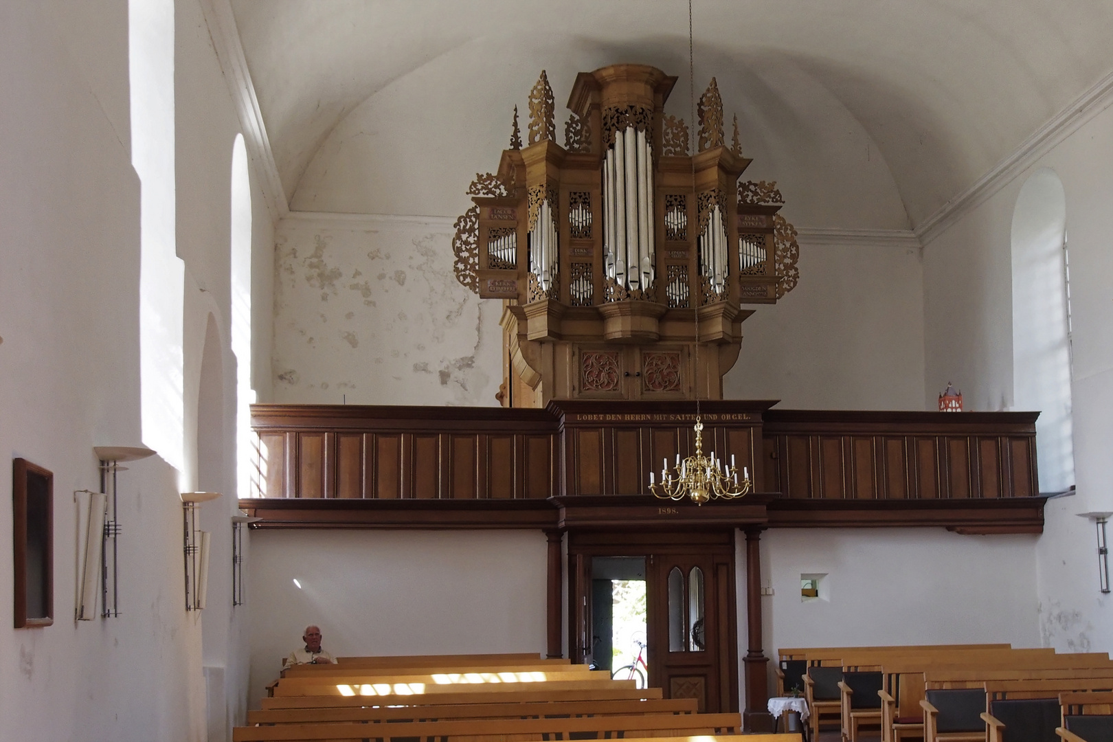 Grothian-Orgel von 1694 in der Pilsumer Kreuzkirche (Krummhörn, Ostfriesland)