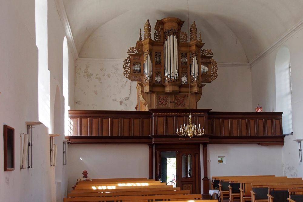 Grothian-Orgel von 1694 in der Pilsumer Kreuzkirche (Krummhörn, Ostfriesland)