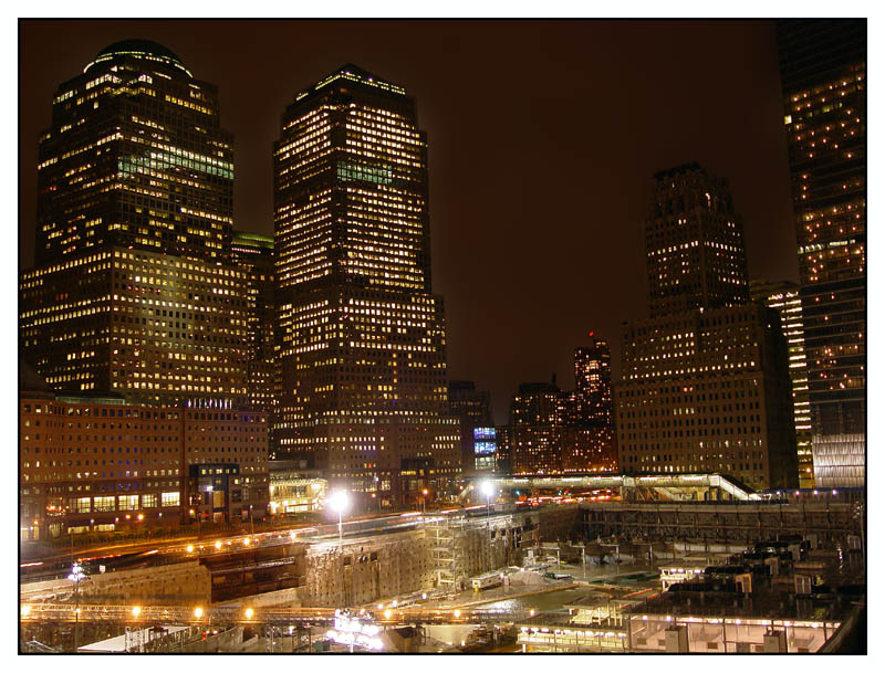 Ground Zero at midnight