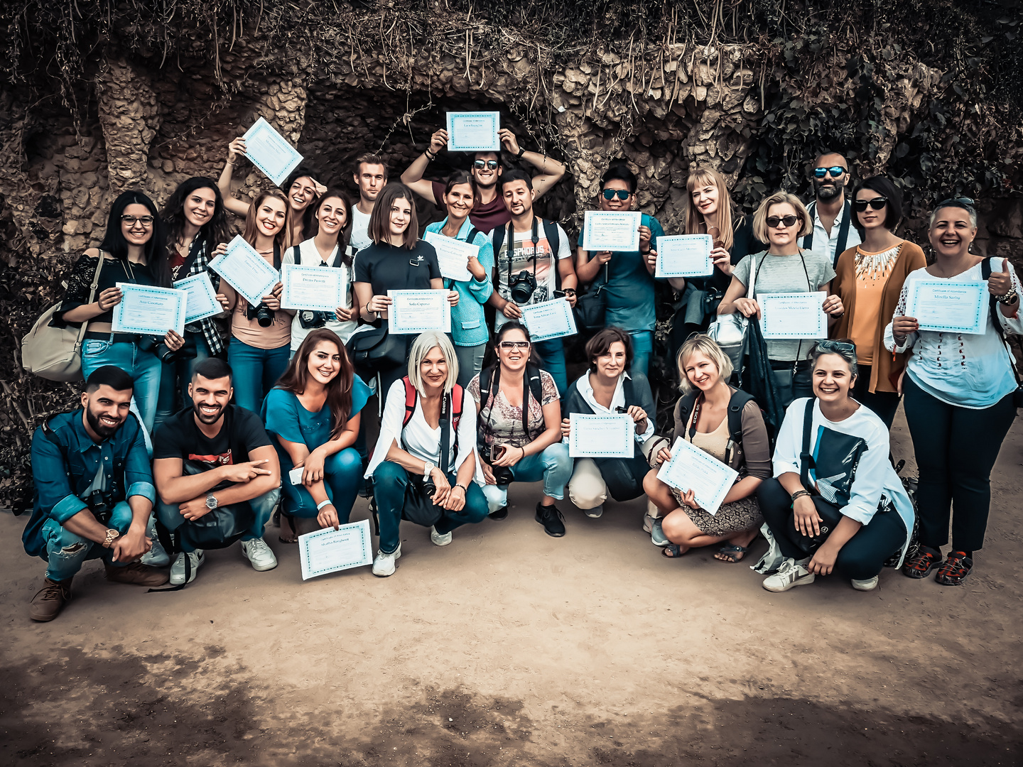 Group in Barcelona 