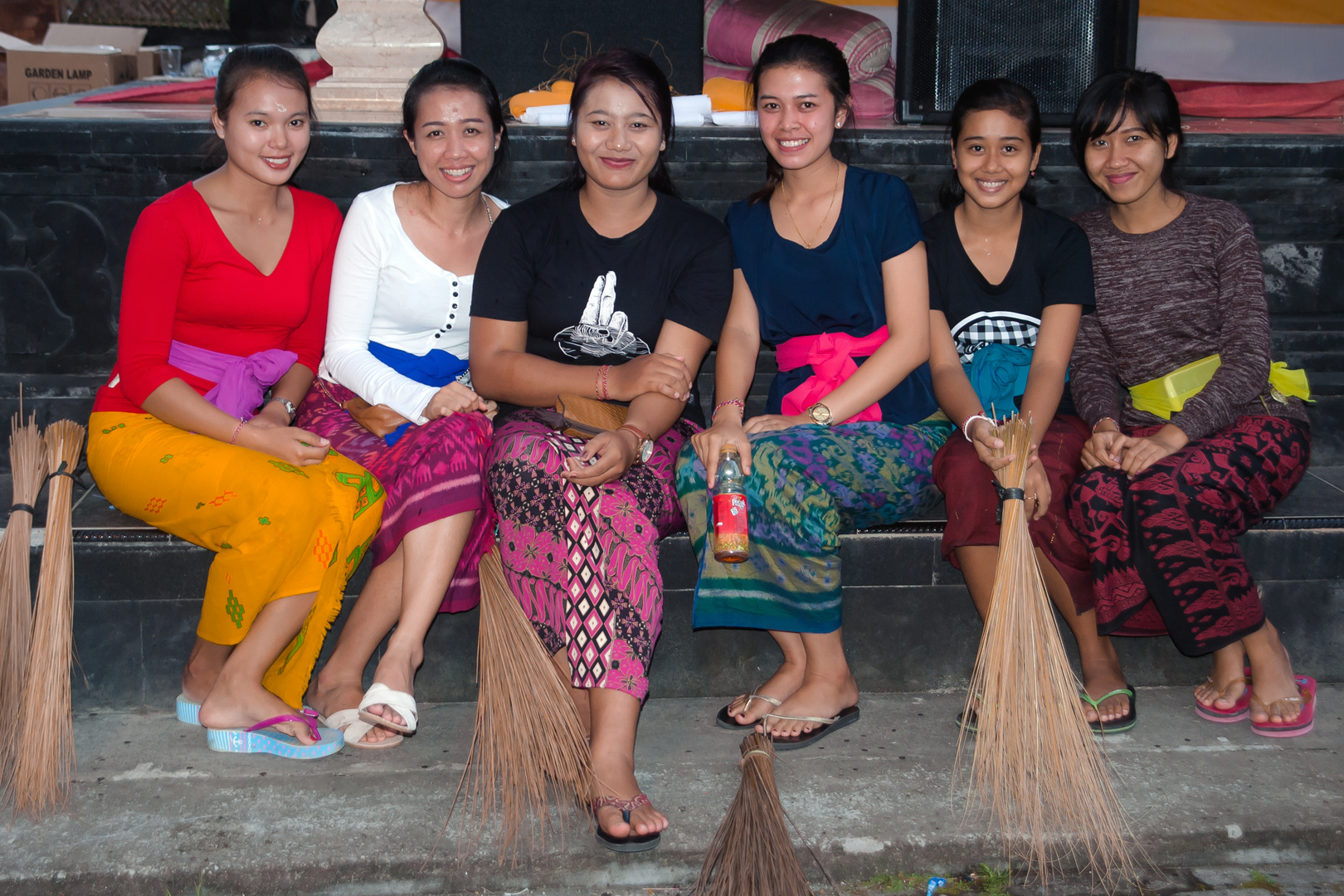 Group photo after temple cleaning