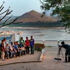 Group photo at the Mekong river