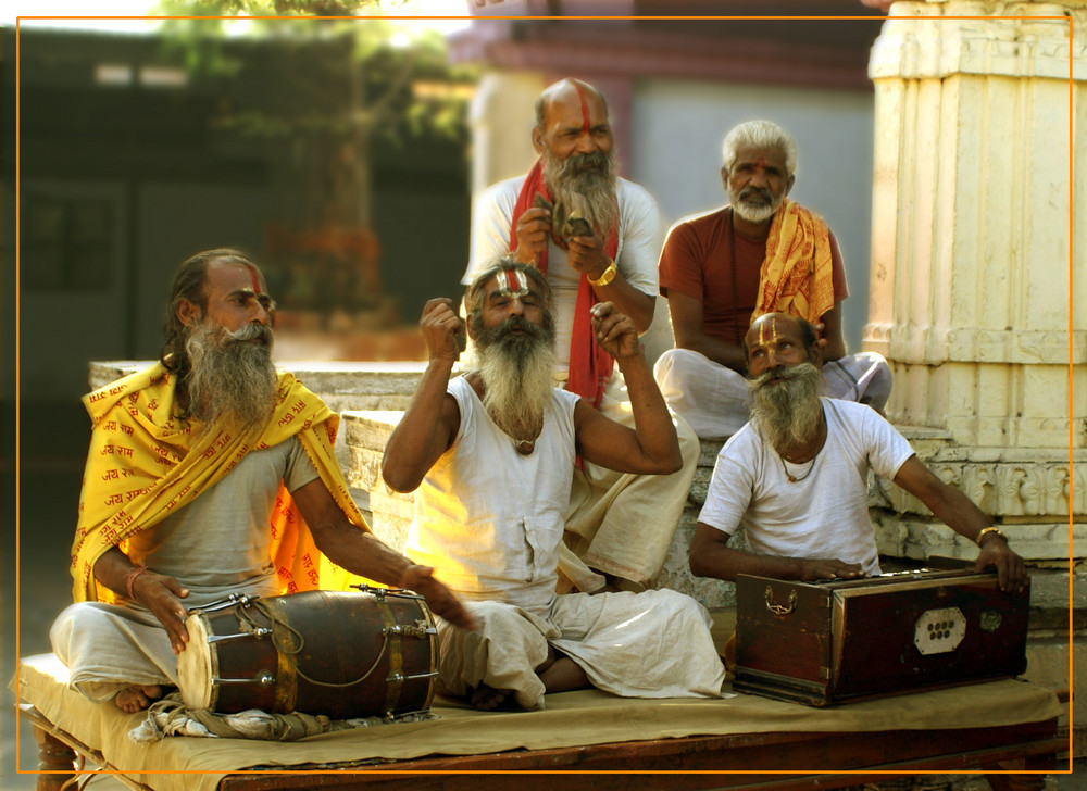 Groupe de Sadhus au Rajasthan