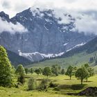 Grubenkarspitze über dem großen Ahornboden im Engtal