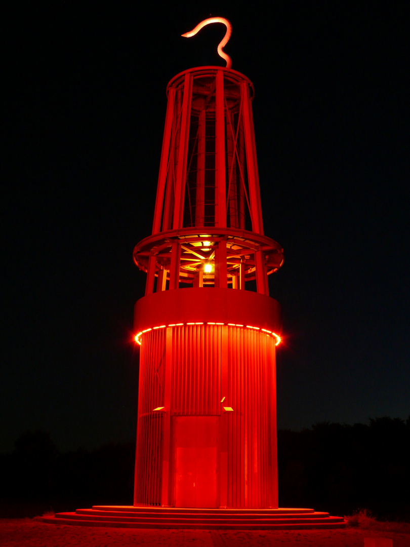 Grubenlampe bei Nacht