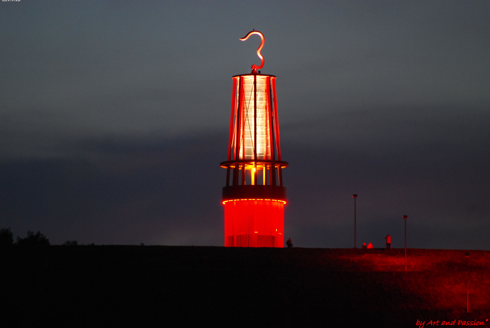 Grubenlampe im dunkeln