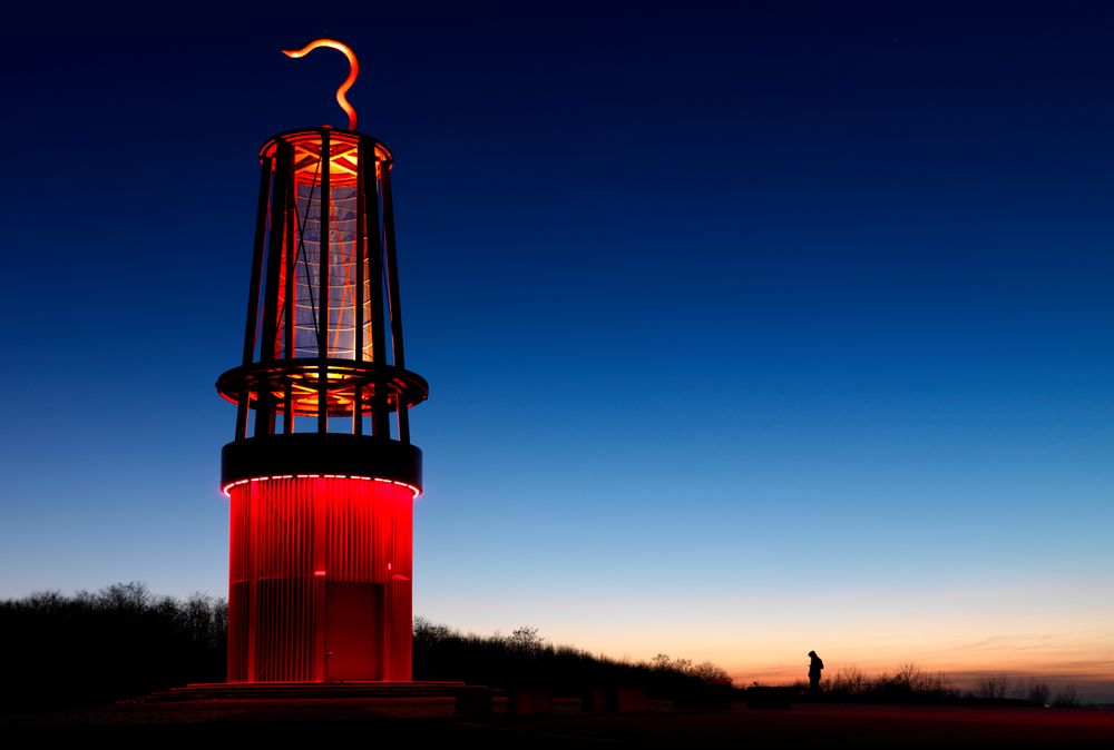 Grubenlampe oben auf