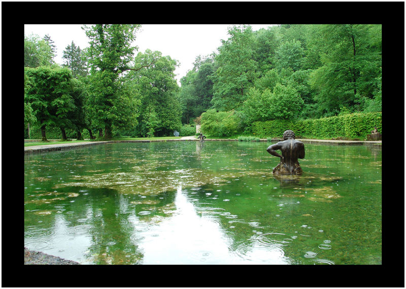 grün oben und unten, wasser unten - und von oben