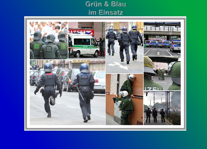 Grün und Blau