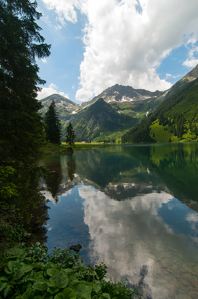 grün und blau