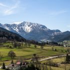 Grünbach mit Blick auf den Schneeberg