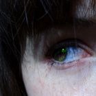 Grüne Augen Froschnatur...