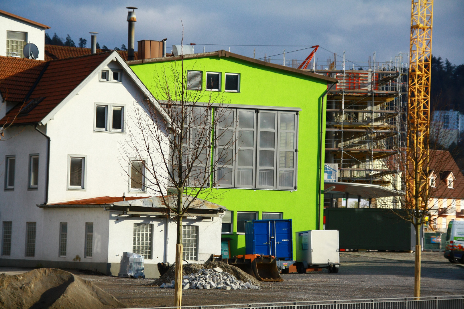 Grüne Blumenhalle