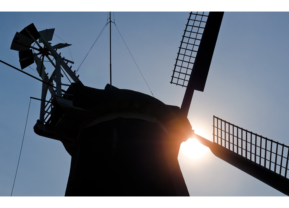 Grüne Mühle (Silhouette)