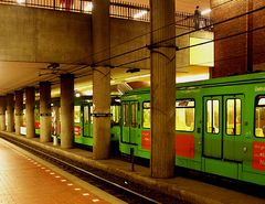 Grüne Straßenbahn