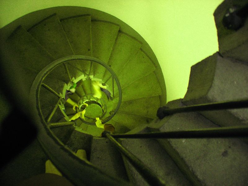 grüne treppe