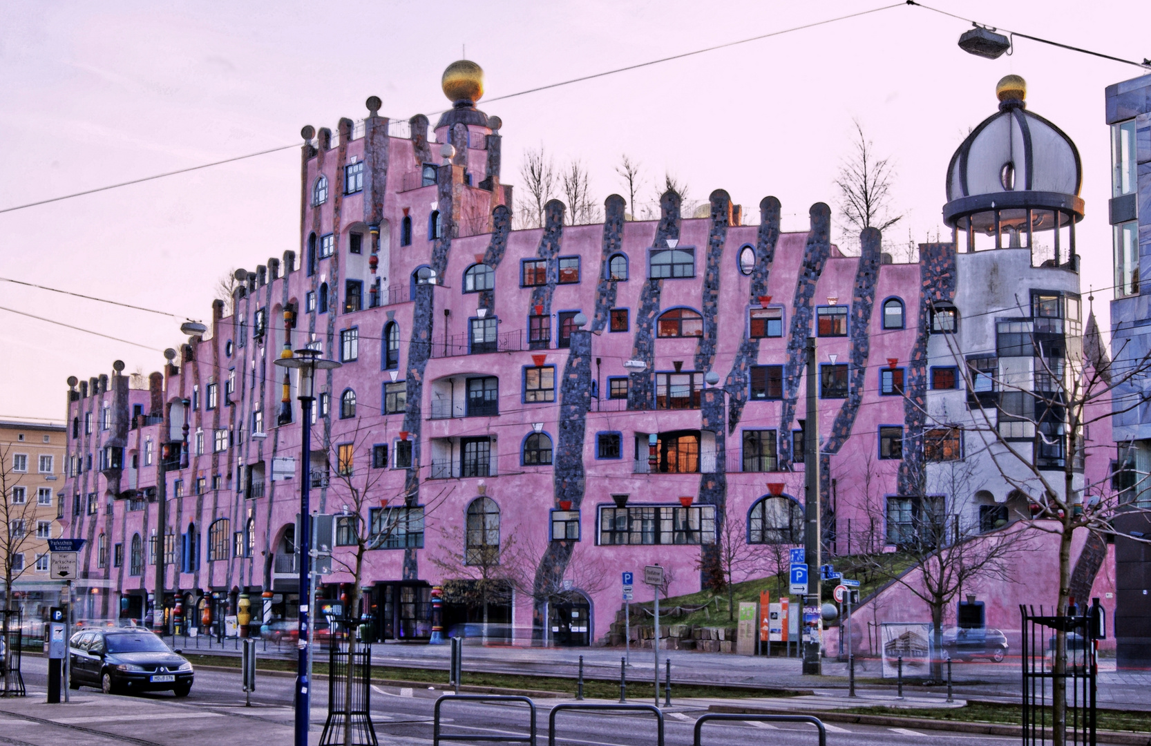 Grüne Zitadelle im Morgenrot