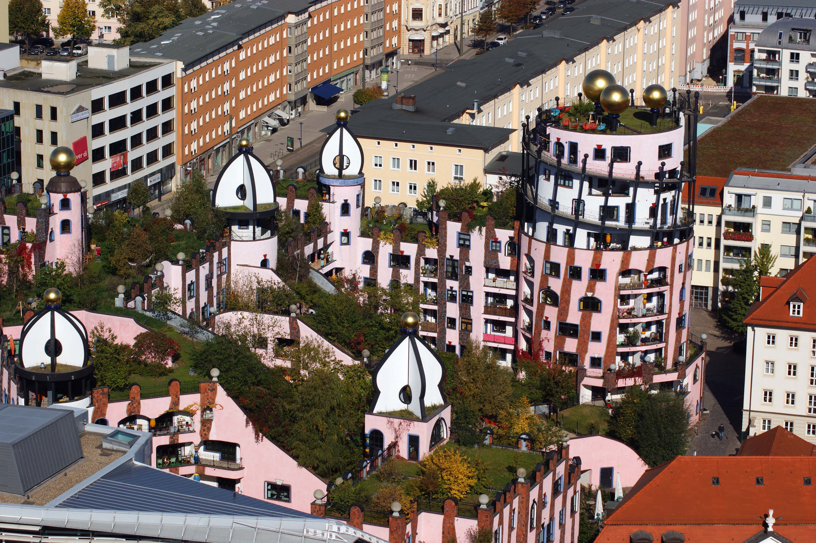 Grüne Zitadelle vom Dom aus