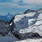 GRÜNEGGHORN nebst WALLIS-BLICK (BERNER ALPEN)