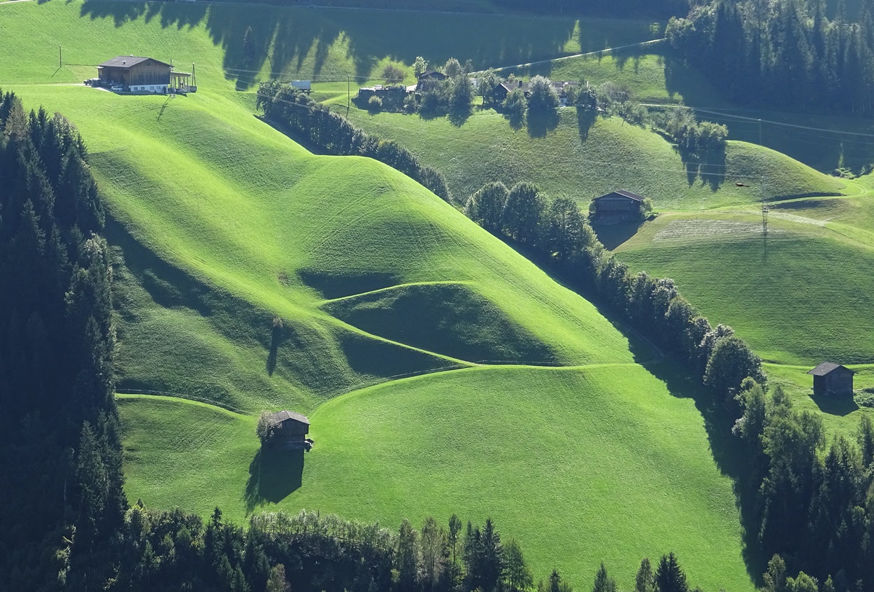 Grünen landschaft im Ziellertal