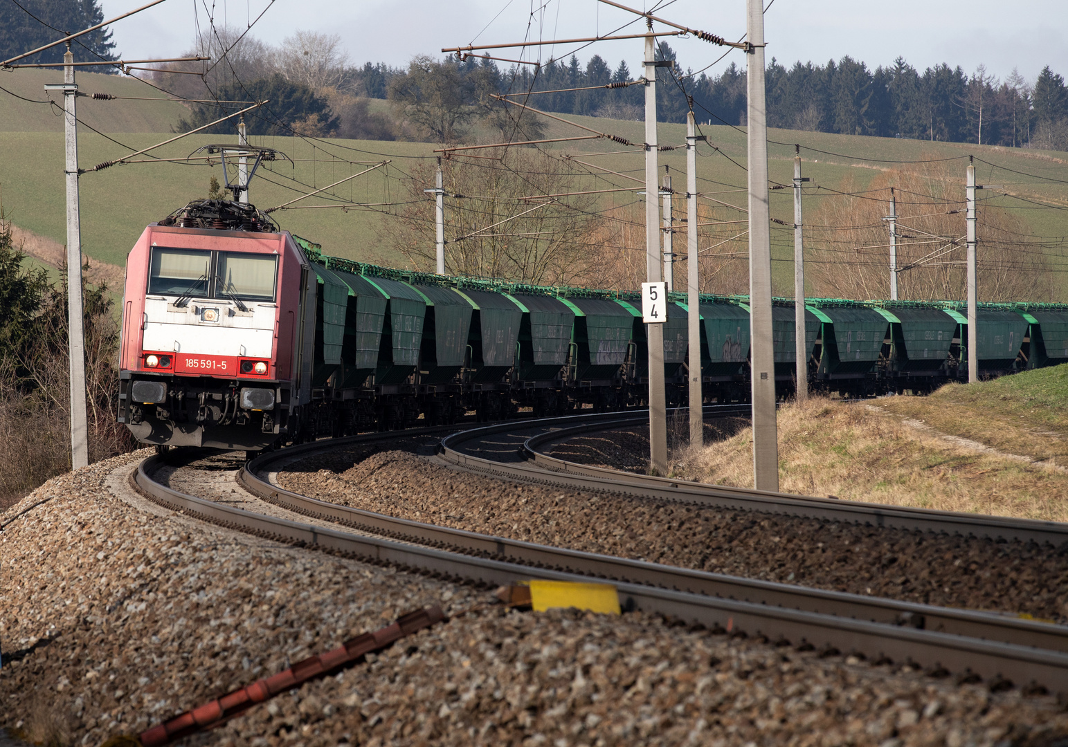 Grüner Güterzug........