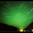 Grüner Himmel über Norwegen.