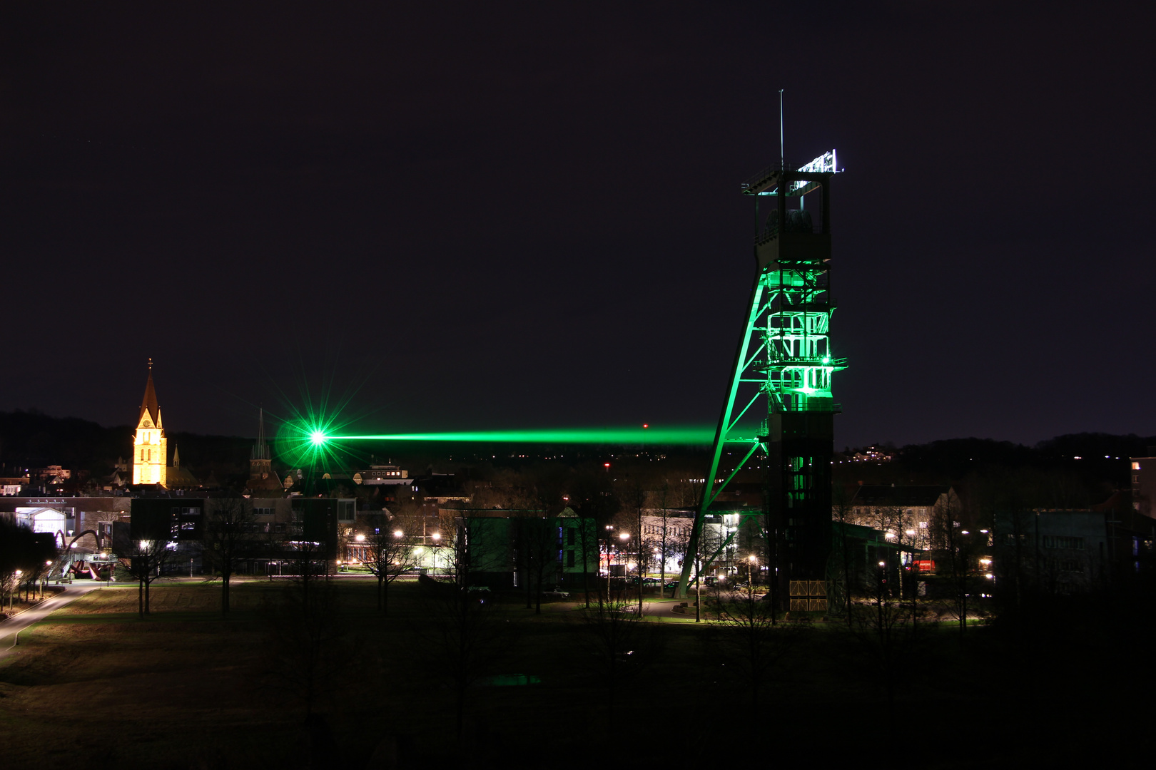 grüner Laser