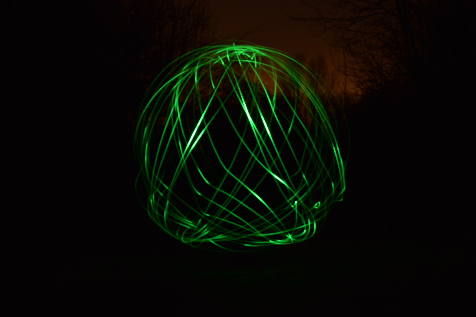 Grüner LED Ball