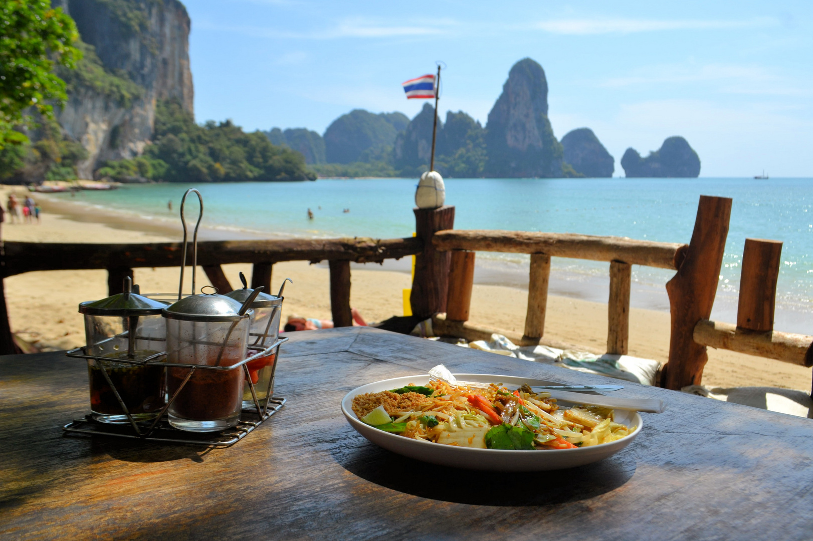 Grüner Papaya Salat Som Tam am Tonsai Strand