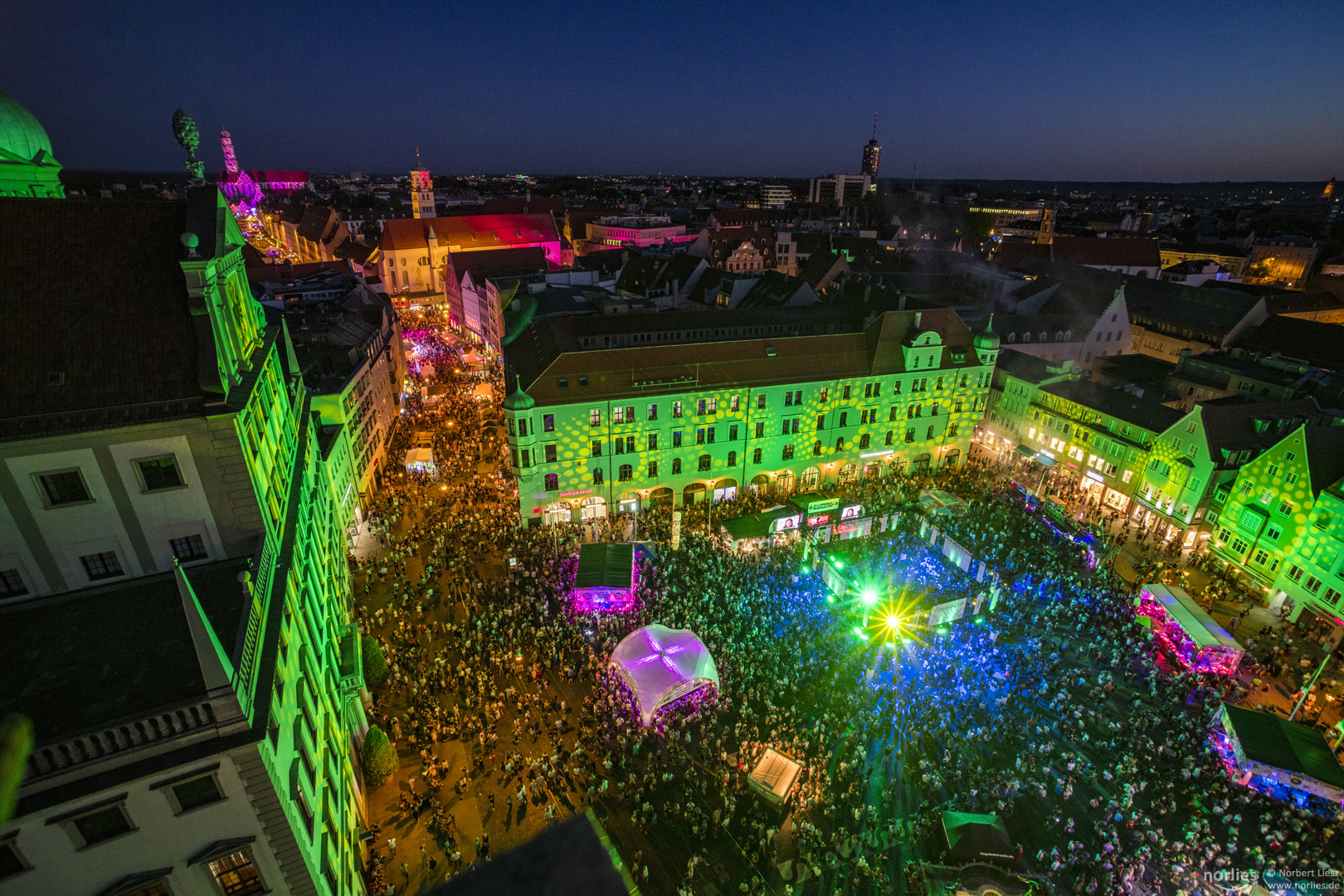 Grüner Rathausplatz Augsburg