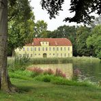 Grünes Haus im Park