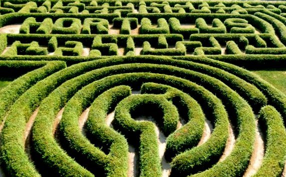grünes Labyrint