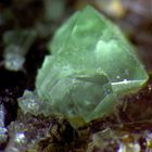 Grünlicher Fluorit aus dem Steinbruch Juchem