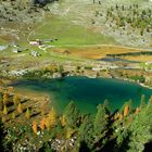 Grünsee mit La Varella Hütte (Fanes)