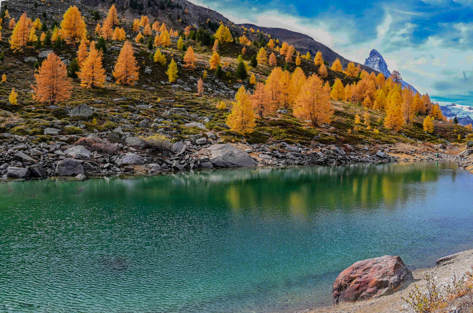 Grünsee mit Matterhorn