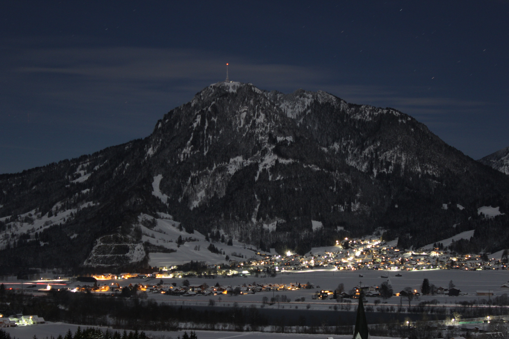 Grünten bei Nacht