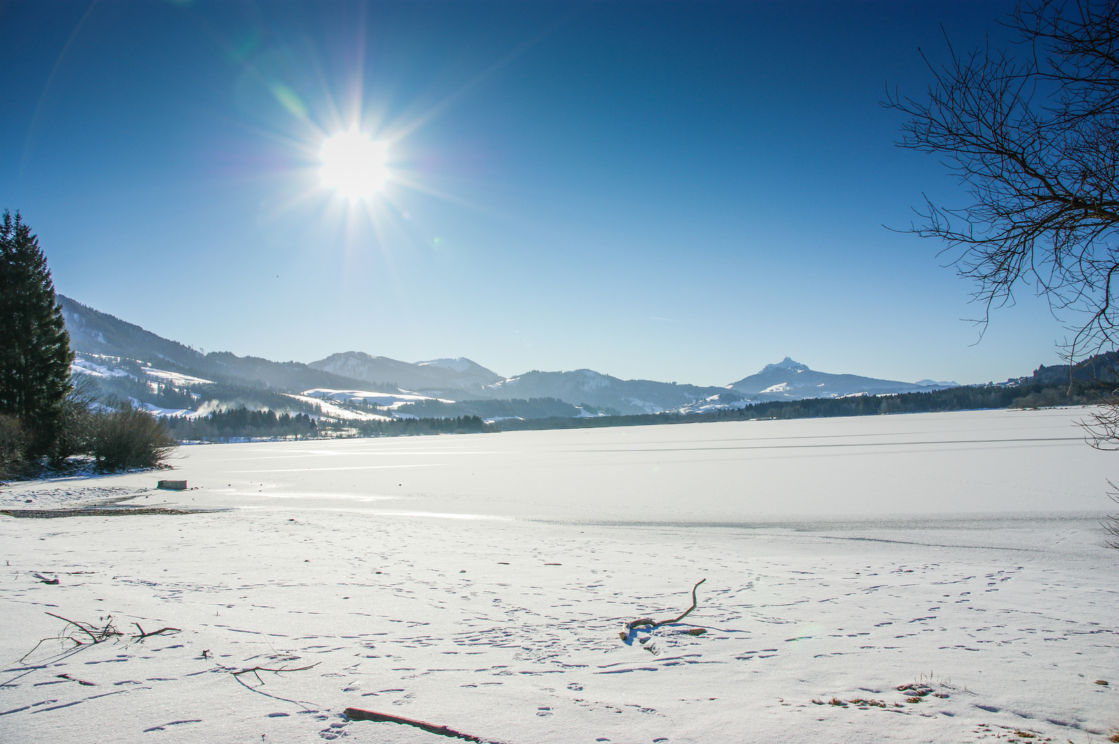 Grüntensee im Winterschlaf