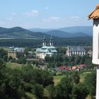 Grüssau, Kloster vom Annaberg aus gesehen