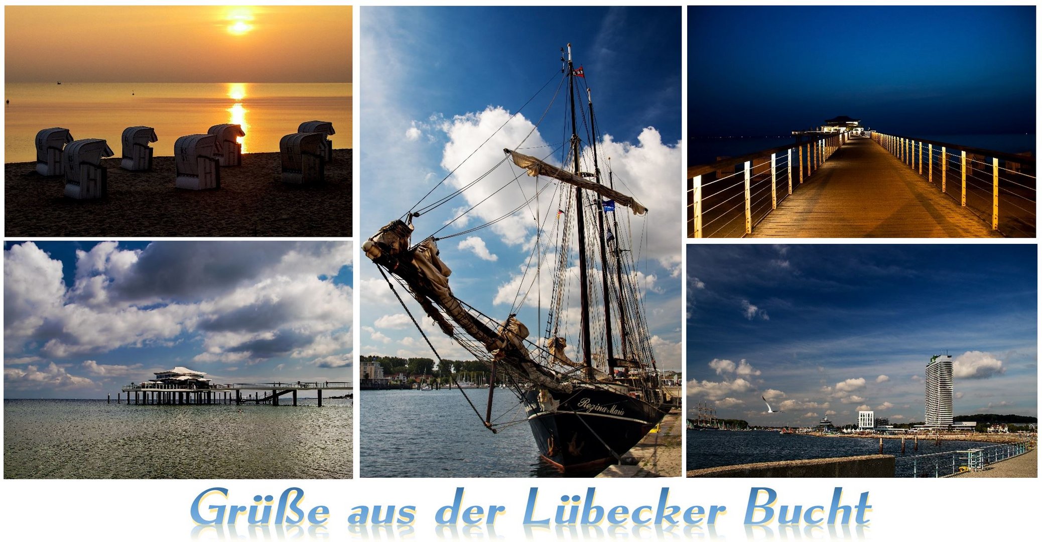 "Grüße aus der Lübecker Bucht"  / "Greetings from Lübeck Bay"