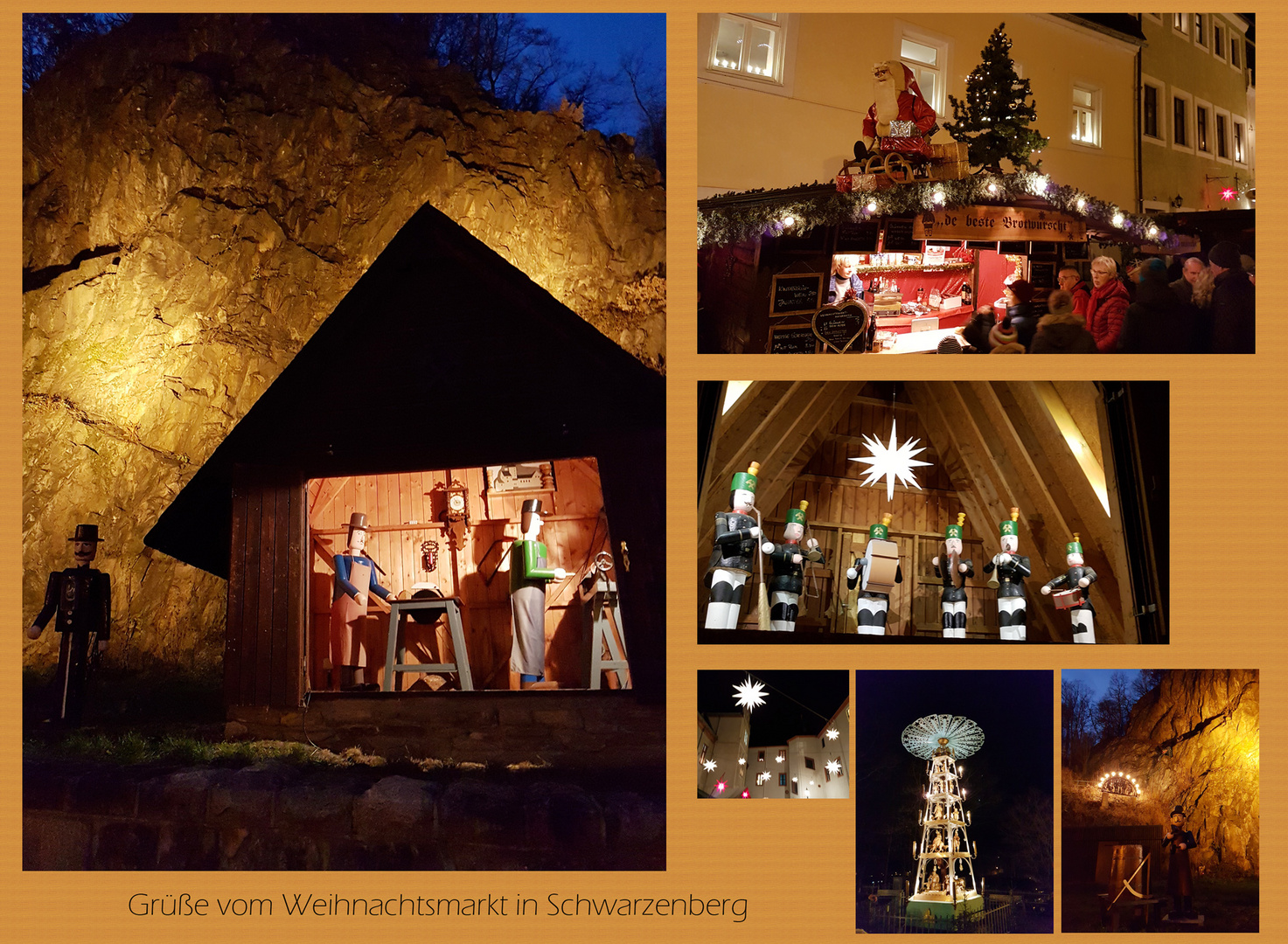 Grüße vom Weihnachstmarkt in Schwarzenberg