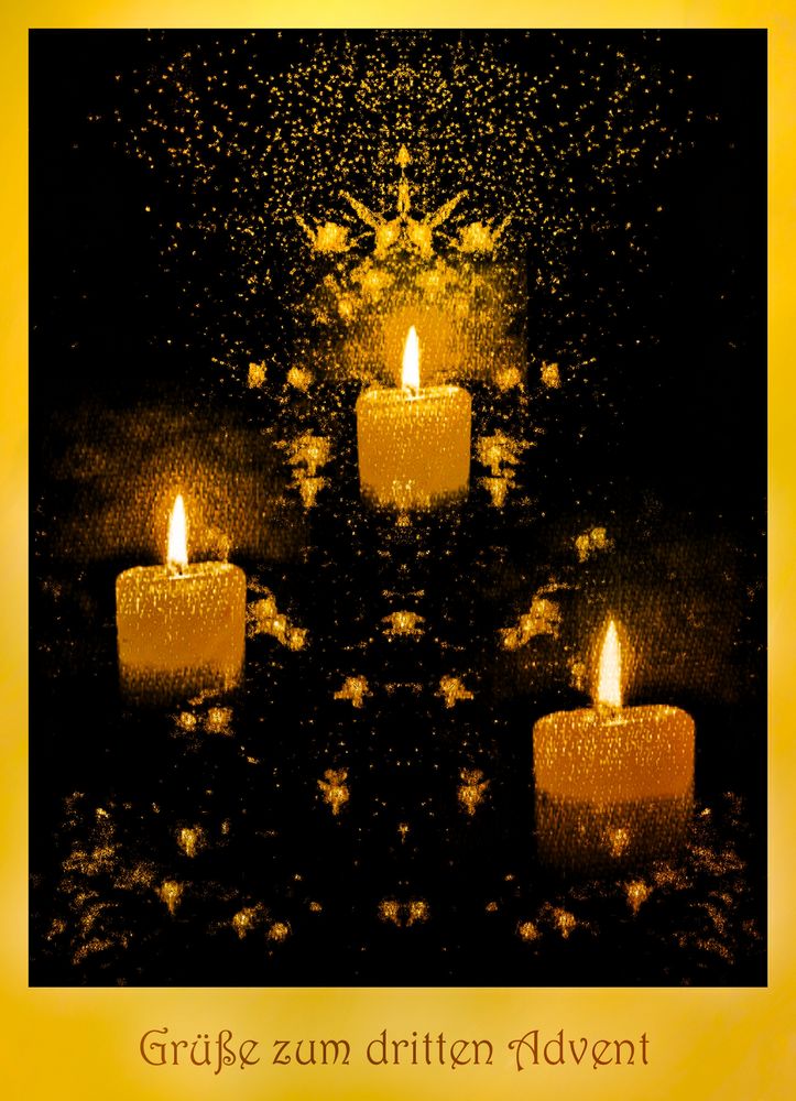 Grüße zum dritten Advent Foto &amp; Bild stillleben, kunstfotografie