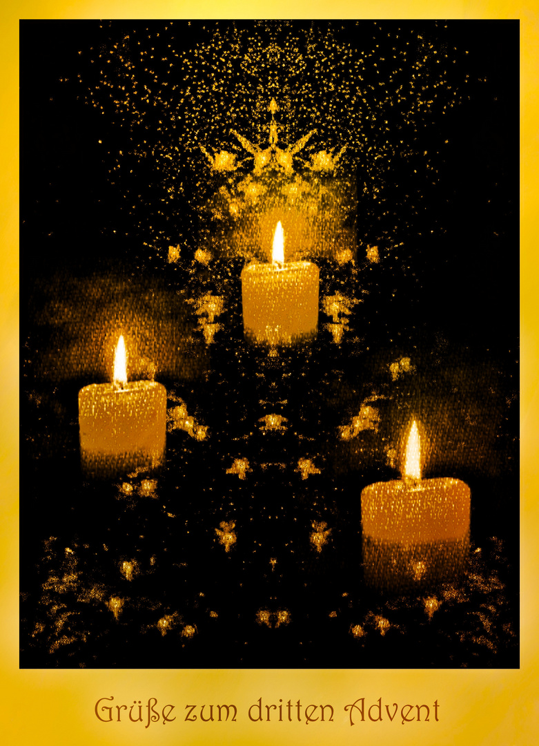 Grüße zum dritten Advent Foto & Bild stillleben, kunstfotografie