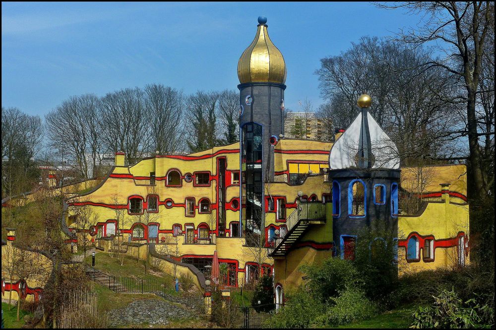 GRUGA Essen Hundertwasserhaus Foto & Bild landschaft, garten