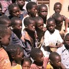 Grundschule Kienfangue / Burkina Faso: Antreten zum Schulunterricht