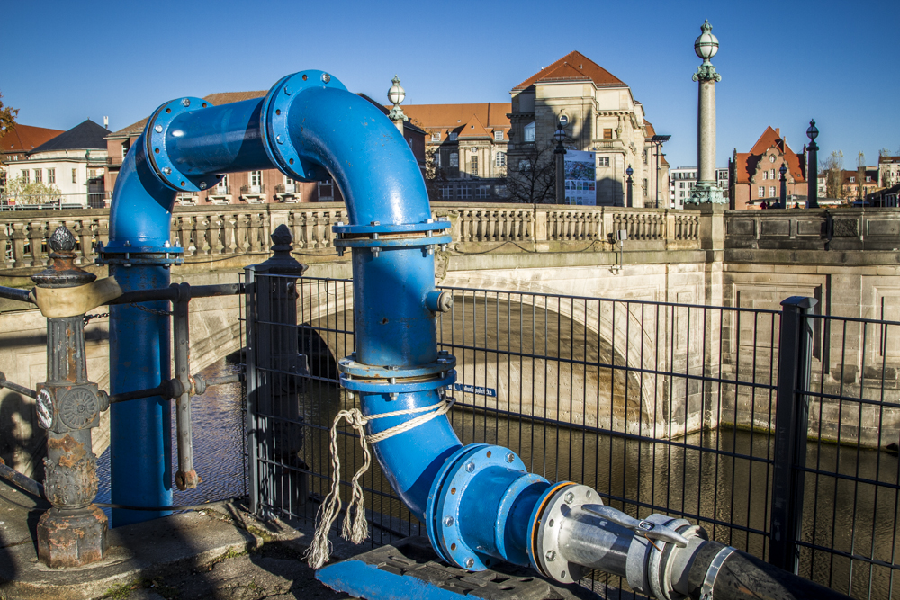 Grundwasserleitung in Berlin