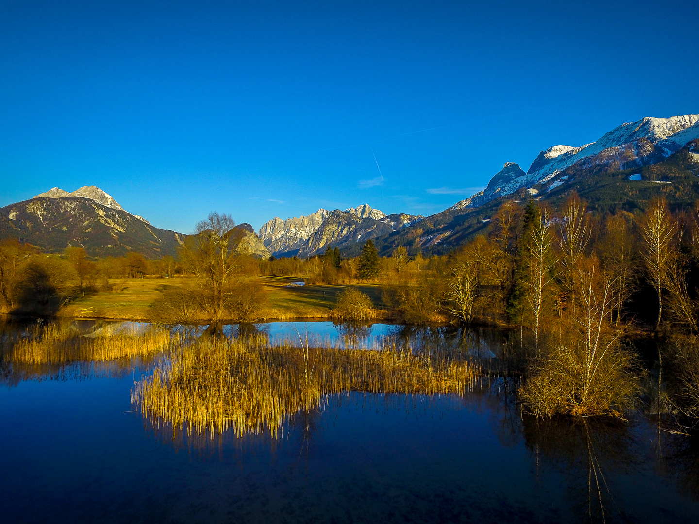 Grundwasserteich im Gesäuse